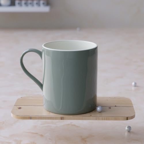 The Earth Store Porcelain Solid Grey Coffee Mug | Tea Mug | Dishwasher & Microwave Safe | Ideal for Drinking Tea, Coffee, Milk | Perfect for Gift to Best Friends | Set of 1, 350 ML (B0DF7YV5YD) Amazon Price History, Amazon Price Tracker
