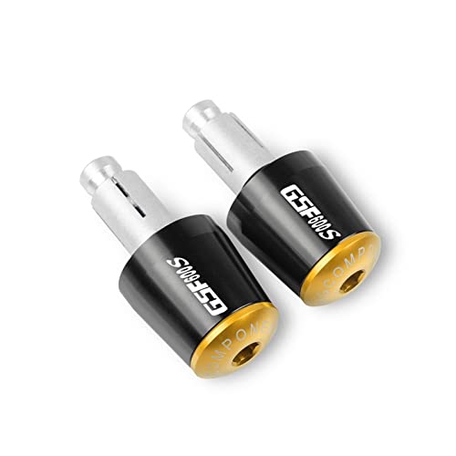 Embouts de Guidon Suzuki GSF600S Bandit Aluminium CNC Finition Or Luxe