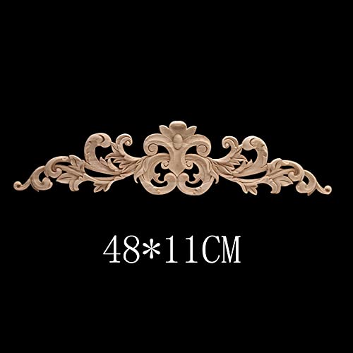 Muebles para el hogar personalizados usando apliques de madera grandes sin pintar C18 2