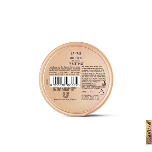 Lakme Rose Face Powder, Soft Pink, 40g - Image 3
