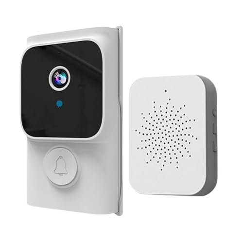 Sonnette vidéo Intelligente sans Fil, interphone vidéo avec Communication bidirectionnelle, Vision , à Distance et Affichage en Direct, pour intérieur et extérieur
