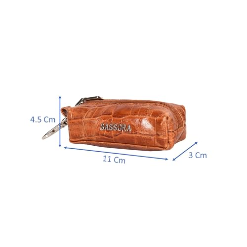 Image of Sassora Premium Leather Key Pouch For Car & Other Keys