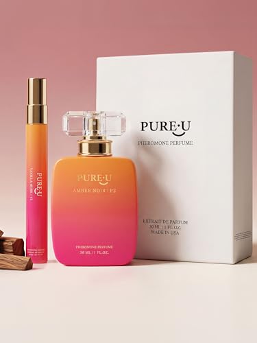 PUREU Pheromone Perfume for Women - Long Lasting Creamy Vanilla & Sweet Wood Scent, Intensely Concentrated Extrait de Parfum Spray Oil, 12ML & 30ML