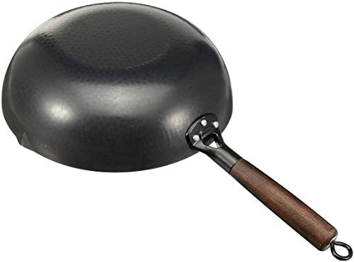 Wok chino de hierro martillado a mano 30 cm miniatura 3