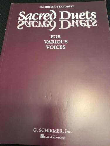 Schirmer's Favorite Sacred Duets: Vocal Duets 1705105327 Book Cover