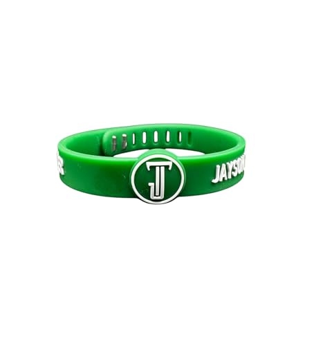 Jayson Tatum Wristband – #0 Green Adjustable Silicone Bracelet with Lobster Clasp – JT Fan Gift – Celtics Wing Scorer Training & Streetwear Accessory
