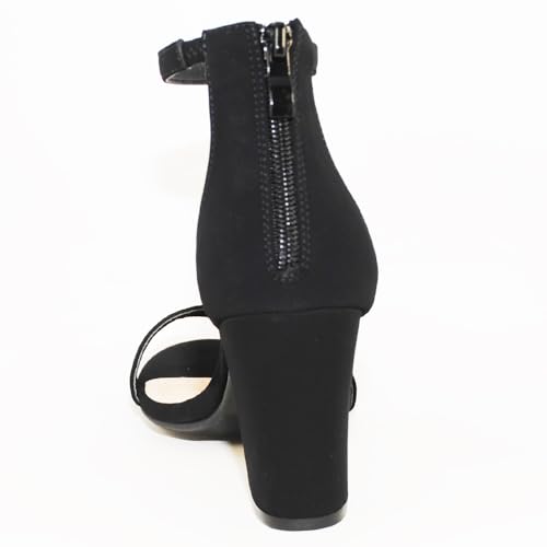 Image of Women's Chunky Heel Ankle Strap Sandals
