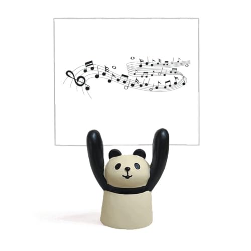 Pince-notes panda et portée musicale bleue pour ranger vos mémos