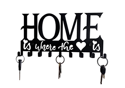 HeavenlyKraft Decorative Metal Key Hooks | Key Holder | Home Sign | Wall Mounted Key Hooks