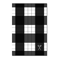 Meal Planner in Black and White Buffalo Plaid: Plan Weekly Meals, Stay Organized and Know Whats For Dinner Every Night 1956984097 Book Cover