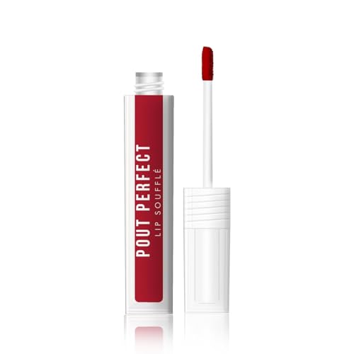 JAQULINE USA Pout Perfect Lip Souffle Long Lasting Liquid Lipstick | Mousse for Lips, Cheeks & Eyes | Matte Finish | Non-Drying, Highly Blendable | Transfer Proof with Hyaluronic Acid - Sugar Plum 03