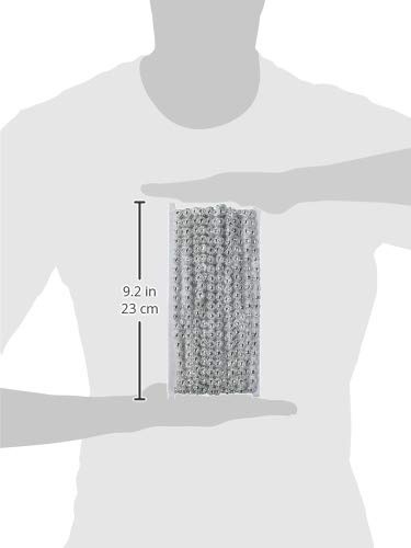 Homeford Daisy Rhinestone Trim Strand, 9mm by 10-Yard, Silver