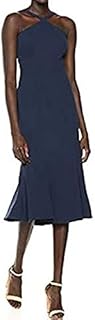 Dress the Population - Vestido midi con correa de espagueti para mujer