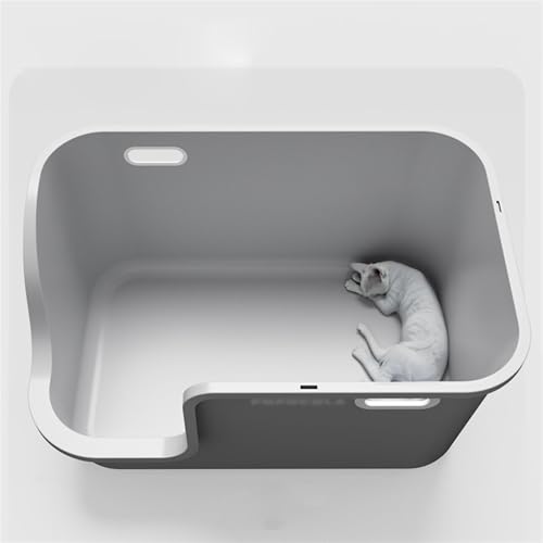 Caja sanitaria cerrada grande para gato con puerta miniatura 6