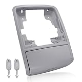 Shtuomoland Sunglass Box Console Case Holder Grey Fit for Jetta MK6 2011-2018 Passat B7 Overhead Console Glasses Holder, Roof Console Sunglasses Case Replace 56D868837A