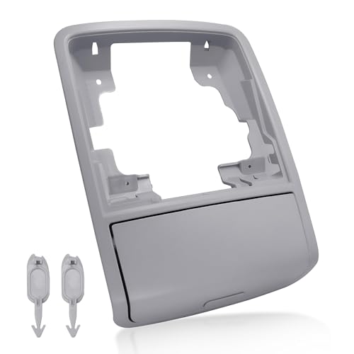 Shtuomoland Sunglass Box Console Case Holder Grey Fit for Jetta MK6 2011-2018 Passat B7 Overhead Console Glasses Holder, Roof Console Sunglasses Case Replace 56D868837A