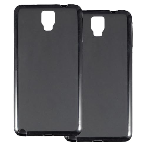 UOGNADGD 2-Pack TPU Case Compatible with Samsung Galaxy Note 3 Neo Phone Cover - Shockproof Flexible Protective Accessories with Precise Cutouts (Black)