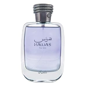 RASASI Hawas For Men Eau De Parfum Spray 100ML (3.4 Oz) – Long Lasting Arabian Perfume, Premium Perfume Men, Ideal for Special Occasions & Daily Elegance, A Bold and Captivating Fragrance