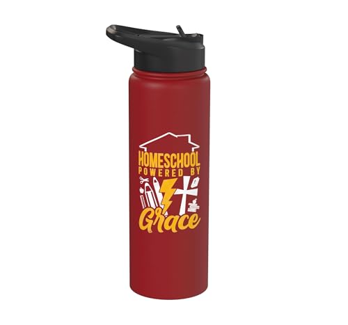 Homeschool Powered By Grace - Christian Homeschool Mom Stainless Steel