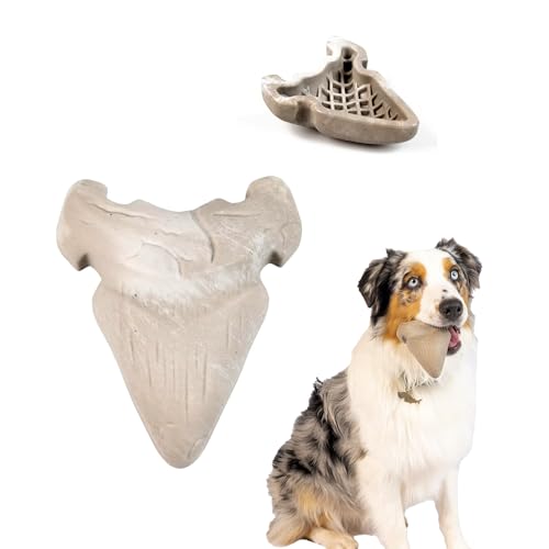 Jouet interactif pour chien Megalodon Tooth : accessoire de mastication durable et résistant