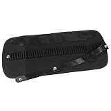 Akozon 36 Trous Stylo, Statue de phénix en Laiton Haute dureté Bon Brillant Stylo à Bille Organisateur Pochette Case f Marco Pencil 36/48/72 (36 Noir) Rangement Rouleau Crayon Dessin Voyage