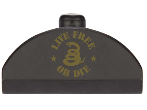 NDZ Performance Grip Plug for Glock Gen 4-5 – Heavyweight Brass – Fits G17 G19 G22 G23 G31 G34 G45 G47 – Cerakote Armor Black Finish, Bomb Pinup Girl 1 – Made in USA