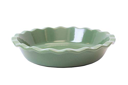 Emile Henry 436131 Dish 9 inch pie plate, Sage