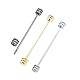 LONGHAO 3 pcs,Krawatte Kragen Pin,Kragen Bar Pins,Kragennadel,Klassische Krawattennadel,Krawattennadeln FüR Herren Silber,Klassischer Metall Krawattenklammern,FüR vatertagsgeschenk für papa