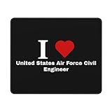 E-Sports-Mousepad Ich Liebe Den Bauingenieur Der Us-Streitkräfte Weiches Tischunterlage Langlebiges Desk Mat Für Büro Laptop Studium 25X30Cm
