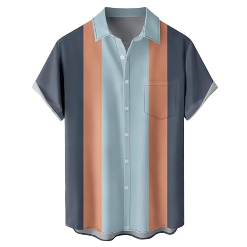 Chemise Hawaïenne Homme Manche Courte en mélange de coton premium