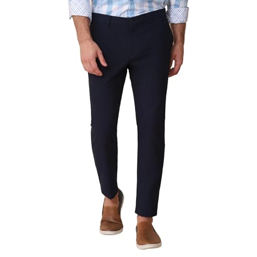 Image of Blackberrys Men's Cotton Blend Slim Casual Trousers