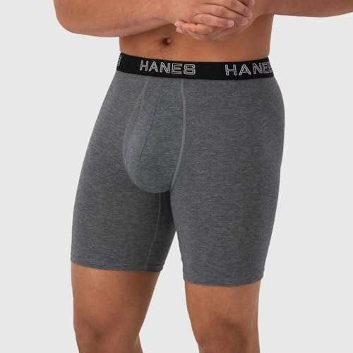 Hanes Premium Men's 3pk Boxer Briefs Total Support Pouch (Regular, Long Leg, Trunks)3