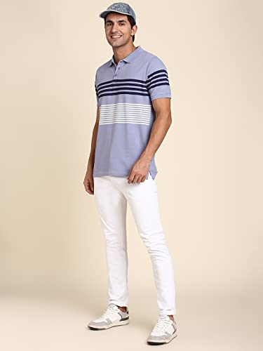 Image of Dennis Lingo Men Cotton Slim Fit Polo Half Sleeve T-Shirt