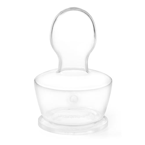 LittleForBig Tetina de repuesto transparente de silicona para adultos con boca ancha