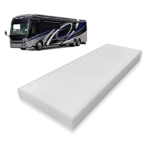 Foamma 2" x 28" x 75" High Density RV Bunk Mattress Replacement, Firm, Durable, Premium Comfort, USA Made, No Cover Cover