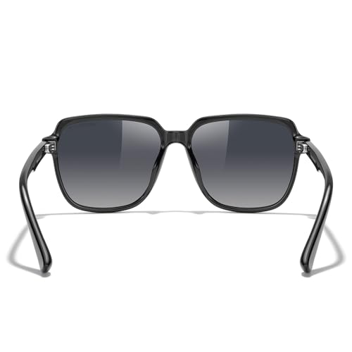 MERRY'S Retro Square Polarized Sunglasses for Women Men Classic Trendy Sunnies S60304