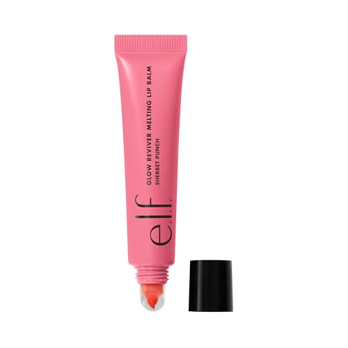 Image of e.l.f. Glow Reviver Melting Lip Balm, Hydrating Tinted Lip Balm For A Glossy Finish & Soft, Supple Lips, Vegan & Cruelty-Free, Sherbet Punch