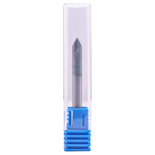Image of BestParts 5pcs High Performance Solid Carbide End Mill, Chamfer Mill - Single End - AlTiN Coated, 2 Flute, 90 Chamfer Angle, 3 /16 inch Cutting Diameter, 3 /16 inch Shank Diameter, 2 inch Overall Length