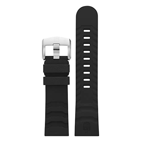 Image of Luminox Men's Dark Grey 24mm Carbon SEAL Series Rubber Watch Band