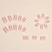 24Pcs Acrylic Press on Nails Medium Length Girls Fake Nails With Pink White Ombre Designs Glossy Artificial Nails Press ons Stick on Nails For Women