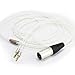 NewFantasia 4-pin XLR Balanced Male 6N OCC Copper Single Crystal Silver Plated Cord Compatible with Hifiman Arya, Sundara, Ananda, HE400SE, Deva-Pro, HE4XX, HE-400i (Dual 3.5mm Version) Headphones