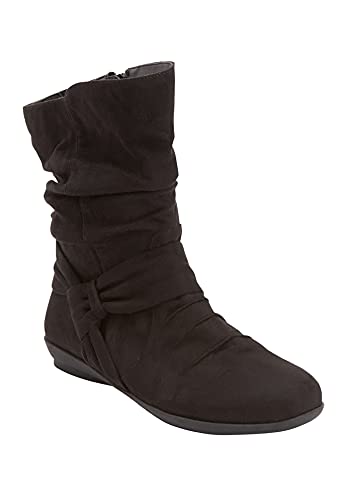 Comfortview Ezra Slouch Boot Mid Calf Women's Winter Shoes (Wide Widths Available)