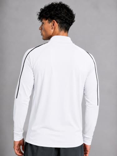 Image of EYEBOGLER Men's Solid Polo Neck Full Sleeve T-Shirt, Casual Gym Wear Regular Fit T-Shirt for Men