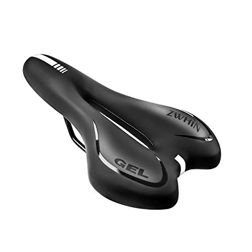 Comfortable Bike Seat for Kids, Gel Padded Waterproof Mountain Bicycle Saddle Fit for Road Bikes for Women Men Adults