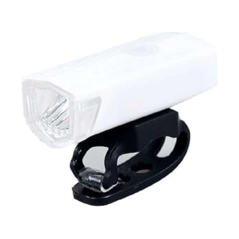 Super Bright LED Bike Lights, USB Rechargeable Bicycle Lights Front and Rear, Waterproof LED Headlight Mountain Bike Light for Mountain, Road, Night Riding, Easy to Install and Use (White) Cover