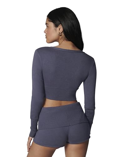 florence by mills Women's Barre Collection Sweater Crop Cardi4