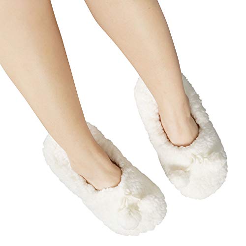 Image of Jessica Simpson Women's Sherpa Slipper Socks With Anti-skid Soles