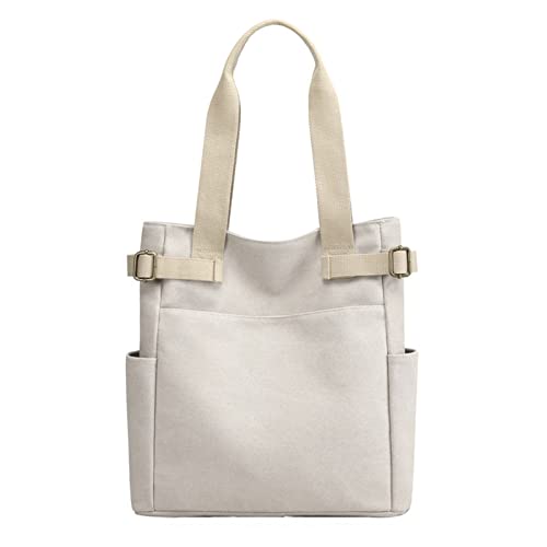Sac en toile de voyage blanc pour les sorties de l'étudiant décontracté