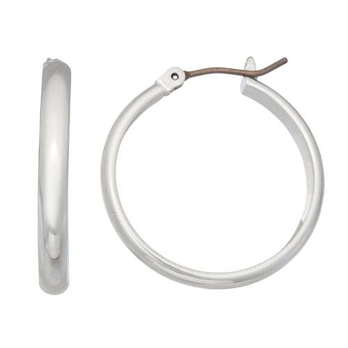 Image of Nine West Women's Small Hoop Earrings, Timeless Fashion Jewelry Accessories for Everyday Styling, Lightweight Hoop Earrings for Casual, Work, and Dressy Outfits