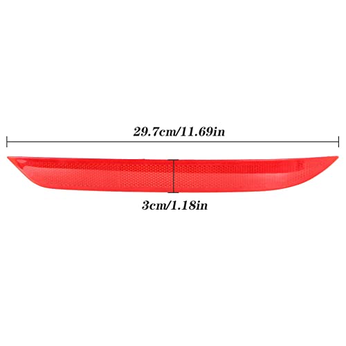 Image of labwork 2 Pieces Red Rear Bumper Reflector Driver and Passenger Side Replacement for Accord 2016 2017 33505T2AA11 33555T2AA11 HO1185111 HO1184111